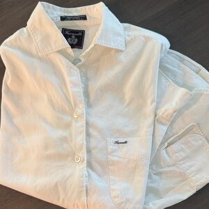 Faconnable WhiteWomen’s Dress Shirt with Chest Pocket